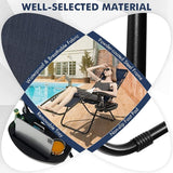 Giantex 2 PCS Zero Gravity Chair, Outdoor Chaise Lounge with Cup Holder - Photo 7