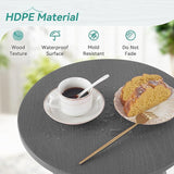 HDPS Outdoor Side Table, Small Round Side Table Weather-Resistant, Outdoor Side Tables for Patio, Porch, Deck - Photo 6