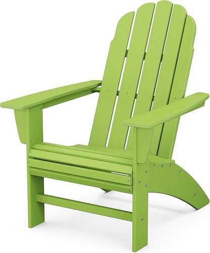 POLYWOOD® Vineyard Curveback Adirondack Chair in Lime