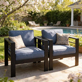 Kiss the Water Outdoor Patio Metal Furniture Chair - Photo 1