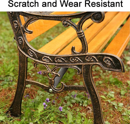 Garden Bench Park Bench Mini Sized Wood Outdoor Benches Weatherproof for Patio Lawn Balcony Backyard Porch and Indoor