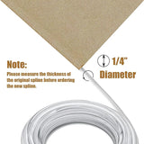 1/4'' Vinyl Sling Chair Spline Solid Awning Cord Replacement for Patio Fabric Chaise Lounge Outdoor Sling Chair Lawn - Photo 3
