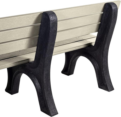 Sequoia Professional Aurora Park Bench, 6 ft, Whitewash