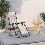 Best Choice Products Set of 2 Adjustable Steel Mesh Zero Gravity Lounge Chair Recliners w/Pillows and Cup Holder Trays - Photo 2