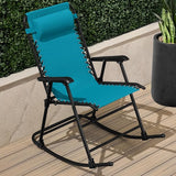 Best Choice Products Outdoor Folding Rocking Chair, Zero Gravity Lounge Chair - Photo 2