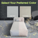 Outdoor Bean Bed Chair Sun Lounger, Outdoor Couch Sofa for Patio & Pool, Foam Filling Day Bed Furniture - Photo 8