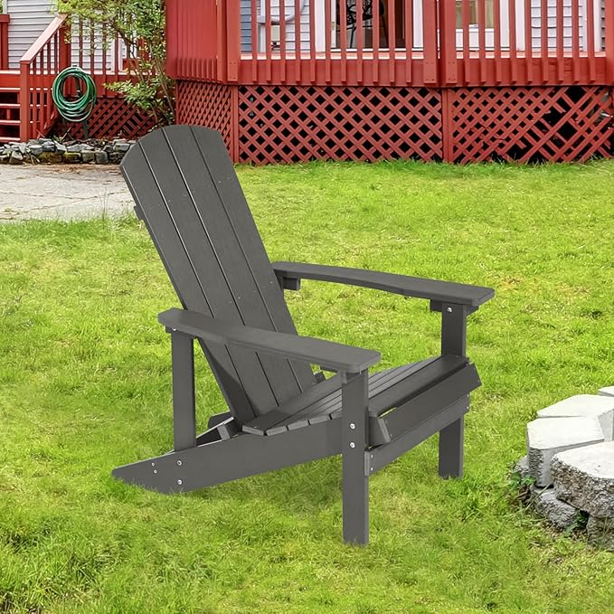Adirondack Chairs, Plastic Adirondack Chair, All-Weather Resistant Adirondack Chairs, Widely Used in Outdoor, Fire Pit, Deck, Outside, Garden