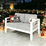 Kiss the Water Outdoor Patio Furniture Loveseat Sofa - Photo 7