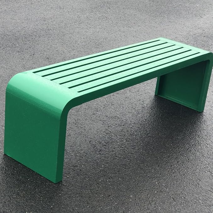 Garden Bench, Outdoor Patio Backless Bench, Metal Garden Benches, All-Weather Park Bench for Garden, Porch, Lounge(Color:Green,Size:180 * 40 * 45cm/71 * 16 * 18in)