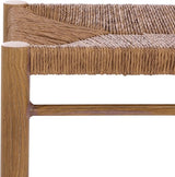 SAFAVIEH Couture Outdoor Patio Furniture Collection - Romona Tropical Bench, Natural Brown Rectangular with Woven Seat - Photo 5