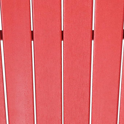 Sunnydaze All-Weather Upright Adirondack Chair - for Patio or Yard - 300-Pound Capacity - 38.25-Inch - Red