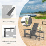 12 Pieces Adirondack Chair Set Outdoor Adirondack Chair Plastic HDPE All-Weather Adirondack Chairs Outdoor Fire Pit - Photo 4