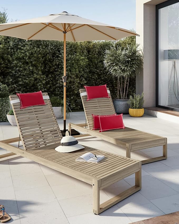 T&H XHome Outdoor Pillow for Chaise Lounge Chair - Photo 5