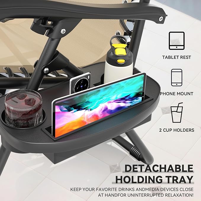 Zero Gravity Chair, Portable Outdoor Chair - Photo 6