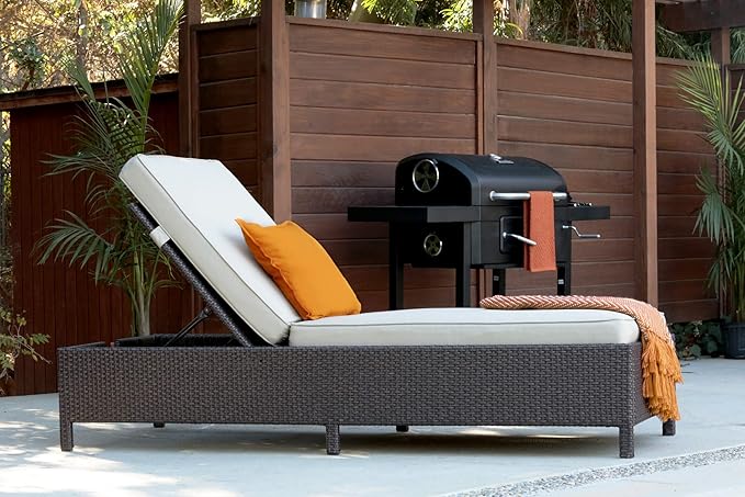 Serta Laguna Brown Resin Wicker Outdoor Patio Furniture Collection, Easy Assembly, Porch or Pool - Photo 2