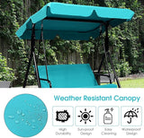 Tangkula 2 Person Porch Swing, Outdoor Swing with Removable Cushions, Solid Steel Structure - Photo 8
