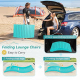Folding Pool Lounge Chairs Set of 2 - Photo 3