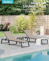 Aluminum Chaise Lounge Outdoor Set of 2 - Photo 6