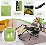 Tangkula Zero Gravity Chair, Folding Patio Lounge Chair Adjustable Outdoor Recliner with Cup Holder - Photo 7