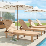 UDPATIO Outdoor Lounge Chairs Set of 2, Resin 5-Position Adjustable Reclining Chaise Lounge - Photo 2