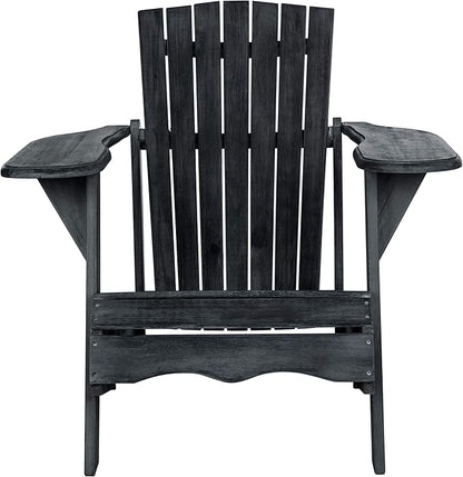 Safavieh PAT6700K Outdoor Collection Mopani Dark Slate Grey Side Chair