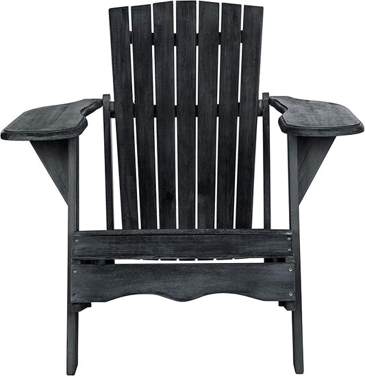 Safavieh PAT6700K Outdoor Collection Mopani Dark Slate Grey Side Chair