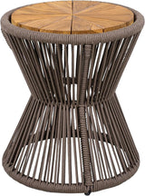 Merax 2 Pieces Round Outdoor Side Table Set - Photo 5