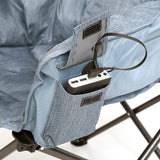 MacSports Heated Cushion Folding Lounge Patio Club Camping, Picnic, Outdoor Activities - Photo 3