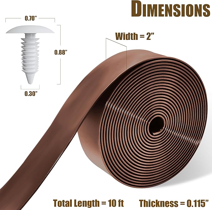 Vinyl Straps for Patio Chair Repair Kit 2'' Wide 10 Ft Long Replacement Straps + 10 Free Rivets for Outdoor Lawn - Photo 2