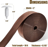 Vinyl Straps for Patio Chair Repair Kit 2'' Wide 10 Ft Long Replacement Straps + 10 Free Rivets for Outdoor Lawn - Photo 2