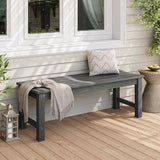 Stoog Outdoor Benches Set of 2, 2-Person Backless Patio Bench - Photo 2
