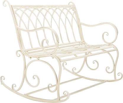Safavieh PAT5021A Outdoor Collection Ressi Pearl White Rock Bench