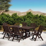 Costaelm Outdoor Adjustable Highback Folding Patio Dining Chair - Photo 2