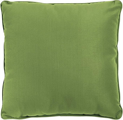 BrylaneHome 16" Square Toss Pillow - Patio & Outdoor - Patio & Outdoor - Water, Stain & Fade Resistant - Willow