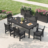 Stoog Weatherproof Outdoor Bench & Outdoor Chairs Set, Patio Furniture Set, Include 2 Garden Chairs and 1 Garden Bench - Photo 9