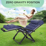 Suteck Oversized Zero Gravity Chair, 33In XXL Lounge Chair w/Removable Cushion&Headrest - Photo 6