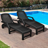 Giantex Chaise Lounge Outdoor, 6 Adjustable Backrests Lounge Chair Recliner, Outdoor Furniture for Patio Poolside Garden - Photo 2