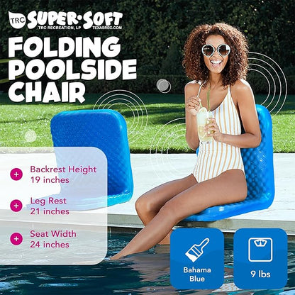 TRC Recreation Super-Soft Folding Chair, Bahama Blue
