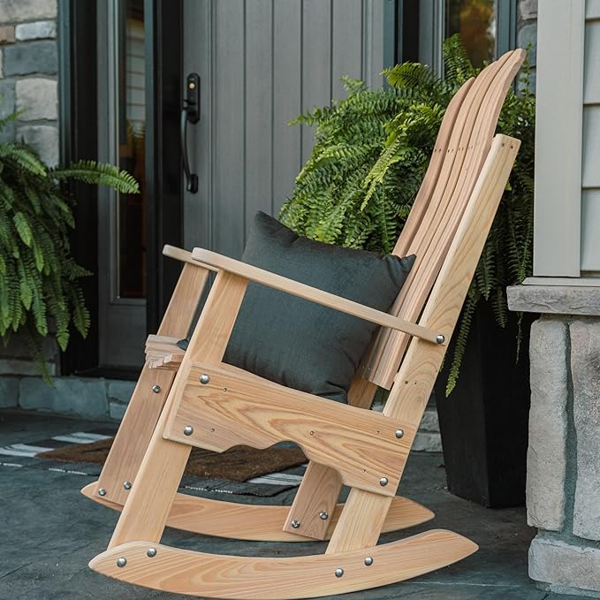 Hershey Way C6100 Amish Made Cypress Wooden Indoor Outdoor Rocking Chair
