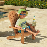 KidKraft Wooden Adirondack Children's Outdoor Chair, Kid's Patio Furniture, Honey, Gift for Ages 3-8 21.5 x 19.2 x 24.5 - Photo 2