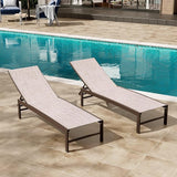 Crestlive Products Lounge Chair Outdoor Set of 2, Metal Pool Chaise Lounge Chairs - Photo 1