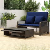 Tangkula Patio Rattan Daybed with 4-Level Adjustable Backrest - Photo 5