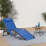 KingCamp Chaise Lounge Chairs Outdoor Foldable Patio Sun Chair for Outside Camping Sunbathing Beach Lawn Pool Garden - Photo 2