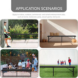 AJP Distributors 2 Pack 6 Foot Portable Plastic Folding Bench 6FT 72" Half Foldable Heavy Duty Seat w/Carry Handle - Photo 5