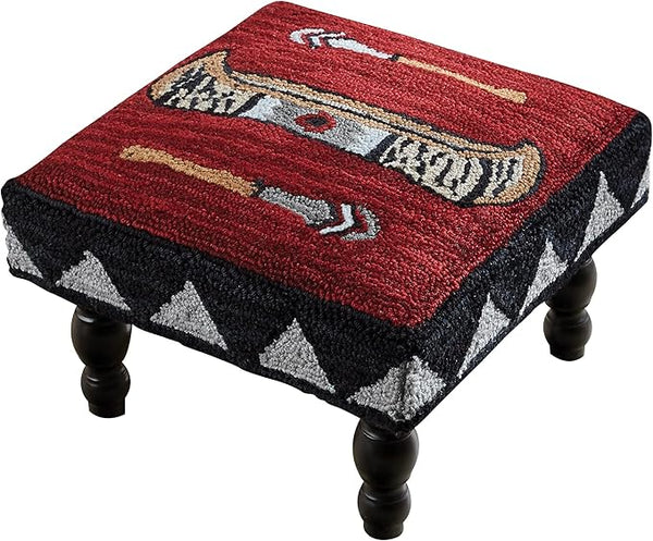 Park Designs Wilderness Canoe Hooked Stool - Photo 1