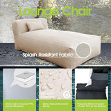 Outdoor Bean Bed Chair Sun Lounger, Outdoor Couch Sofa for Patio & Pool, Foam Filling Day Bed Furniture - Photo 5
