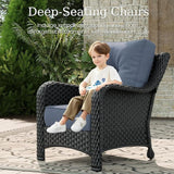 7 Piece Patio Furniture Set with Fire Pit Table - Photo 3