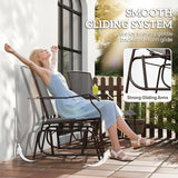 Outsunny Outdoor Glider Chairs with Coffee Table - Photo 4