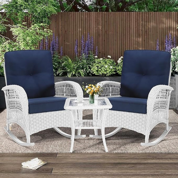 MEETWARM 3 Pieces Patio Conversation Set - Photo 1