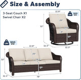5 PCS Outdoor Conversation Set - Photo 2